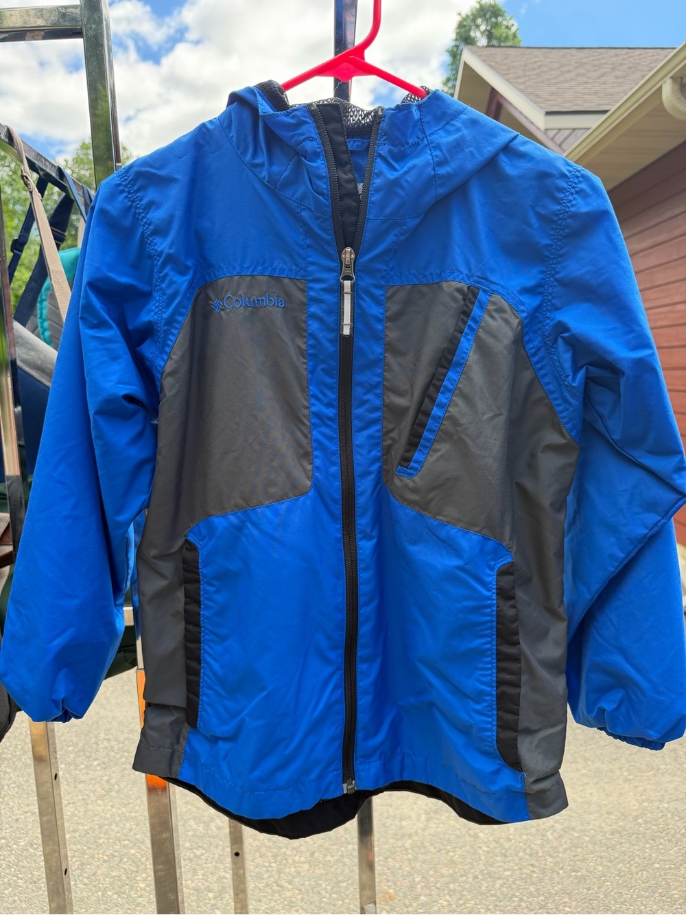 Columbia Blue Hooded Youth Jacket